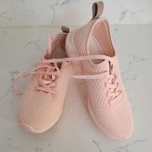 Baby pink sneakers